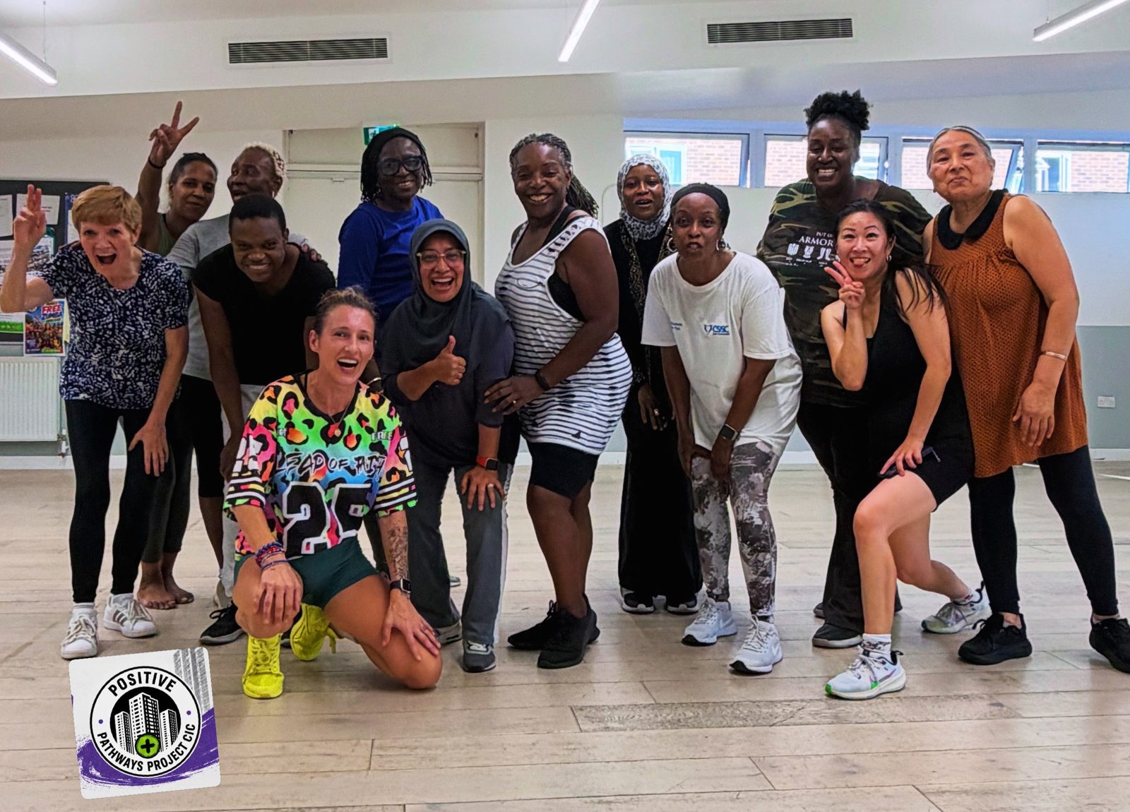 Zumba class group photo