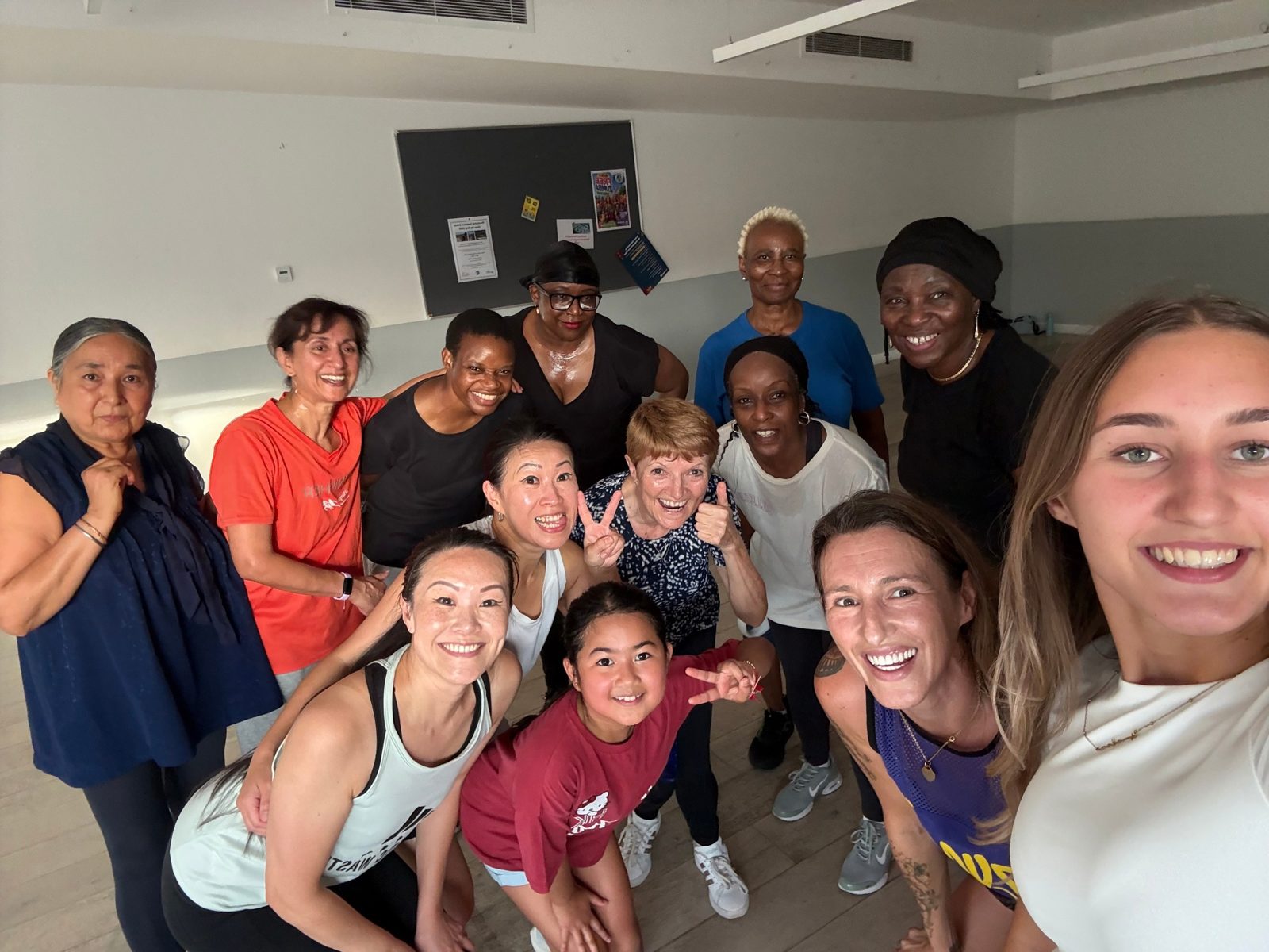 Zumba class selfie